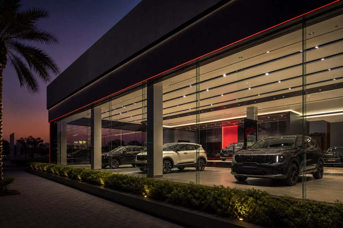 Kia Samaa dealership showroom