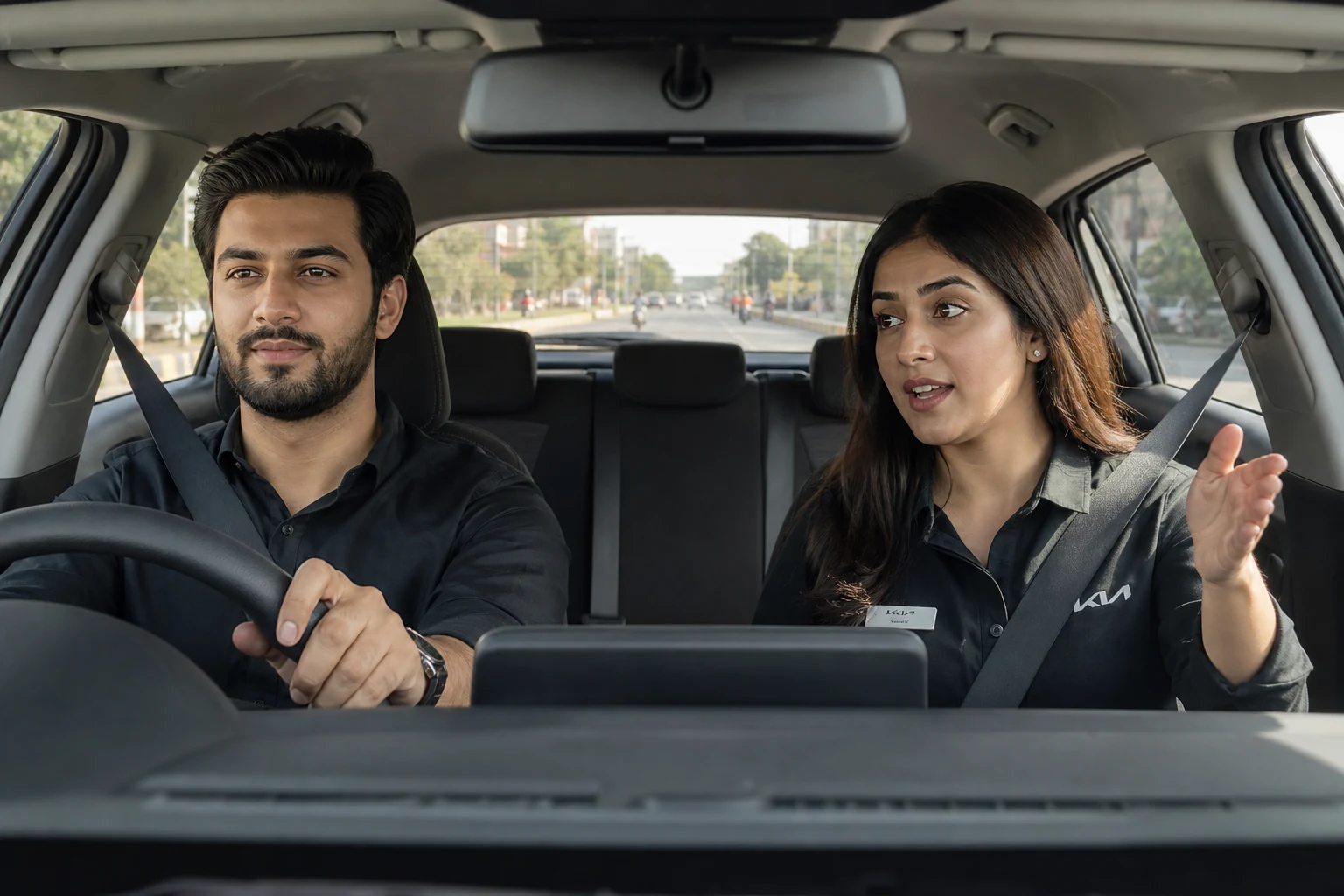 Feel the Kia on a test drive before you buy