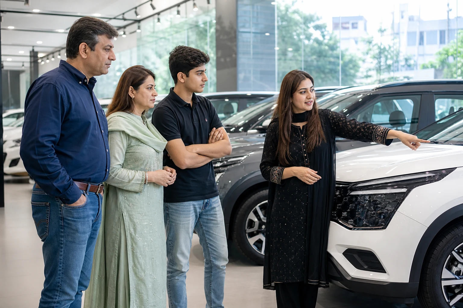 Pick your Kia model in the showroom
